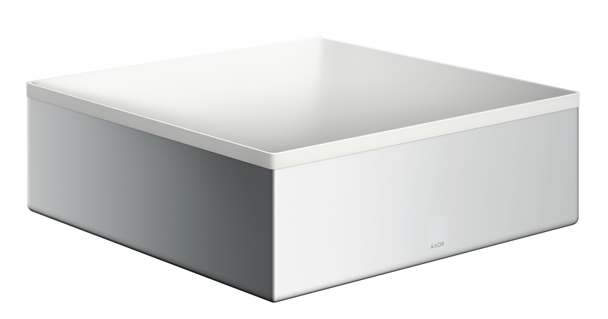 Axor Suite umywalka 28,5x28,5 cm nablatowa kwadratowa biały/chrom 42002000