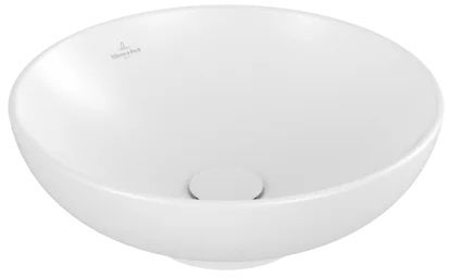 Villeroy & Boch Loop & Friends umywalka stojąca 42 cm nablatowa okrągła CeramicPlus Stone White 4A4600RW