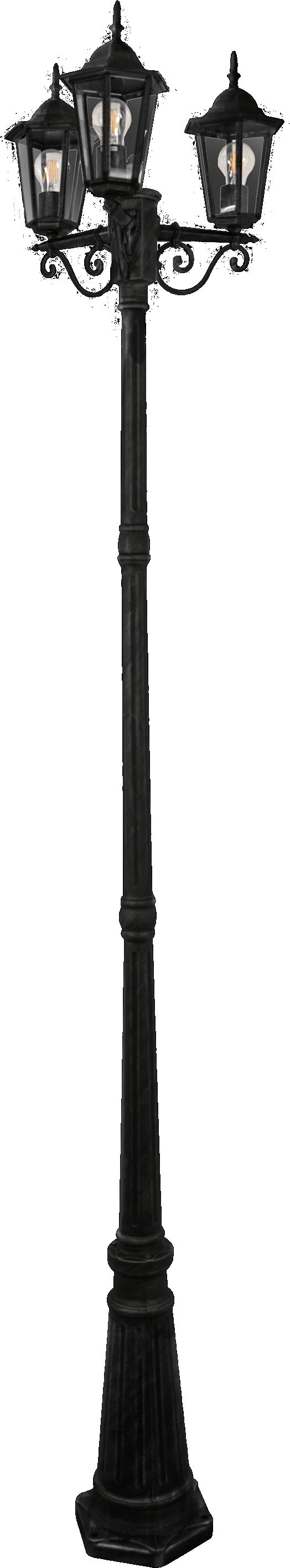 Goldlux Liguria lampa stojąca zewnętrzna 3x20 W czarna 313423