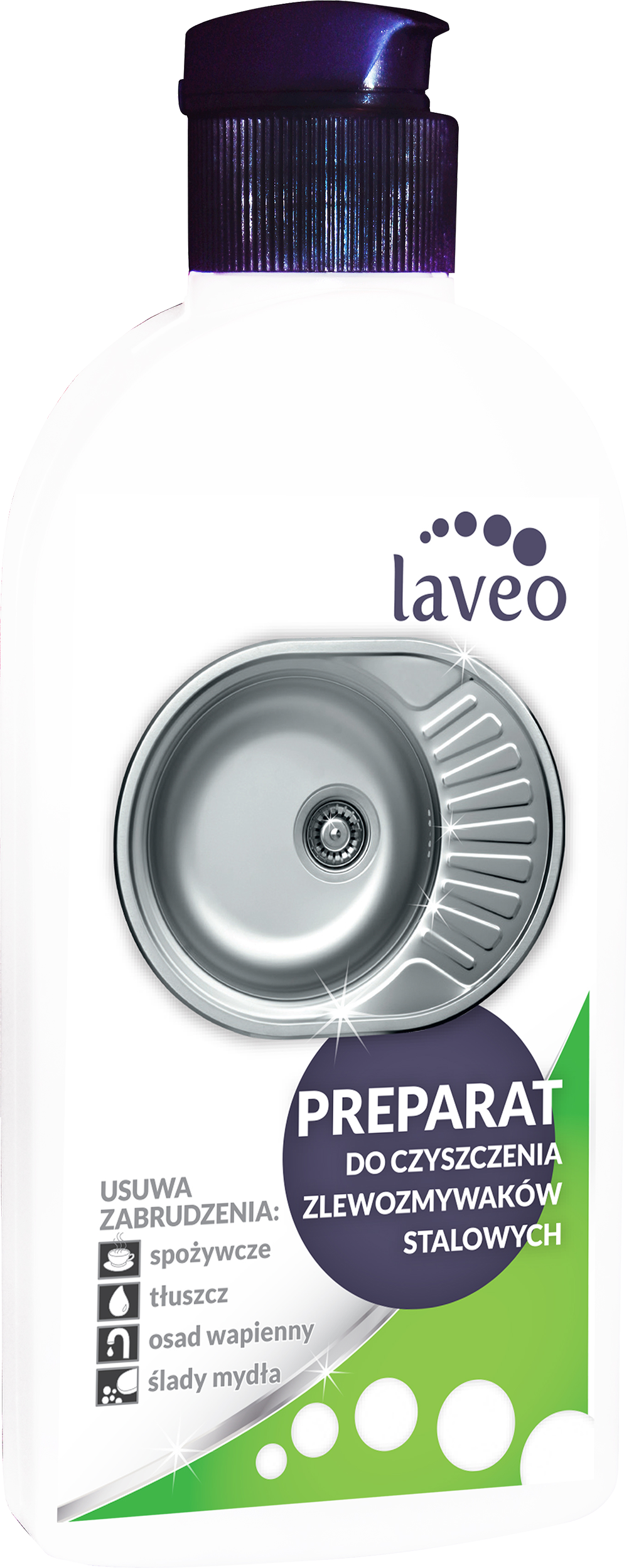 Laveo środek czyszczący do zlewozmywaków stalowych 250 ml (0,25 l) OKT040T