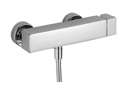 Paffoni Level Cubo bateria prysznicowa ścienna chrom LEC168CR