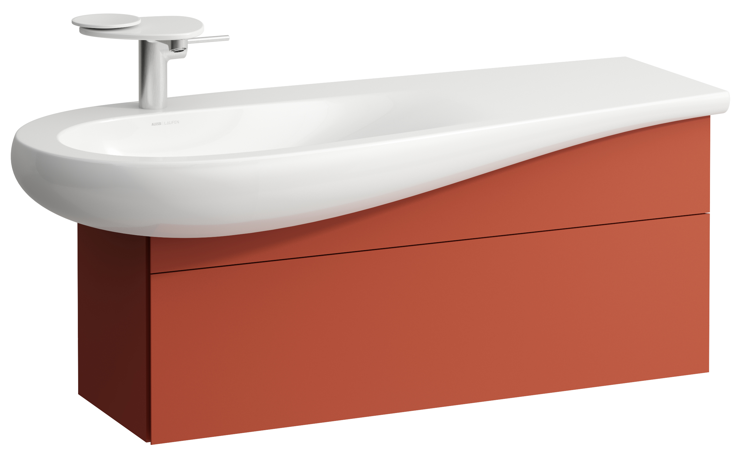 Laufen Il Bagno Alessi szafka 100 cm podumywalkowa wisząca lewa terakota H4304210972691