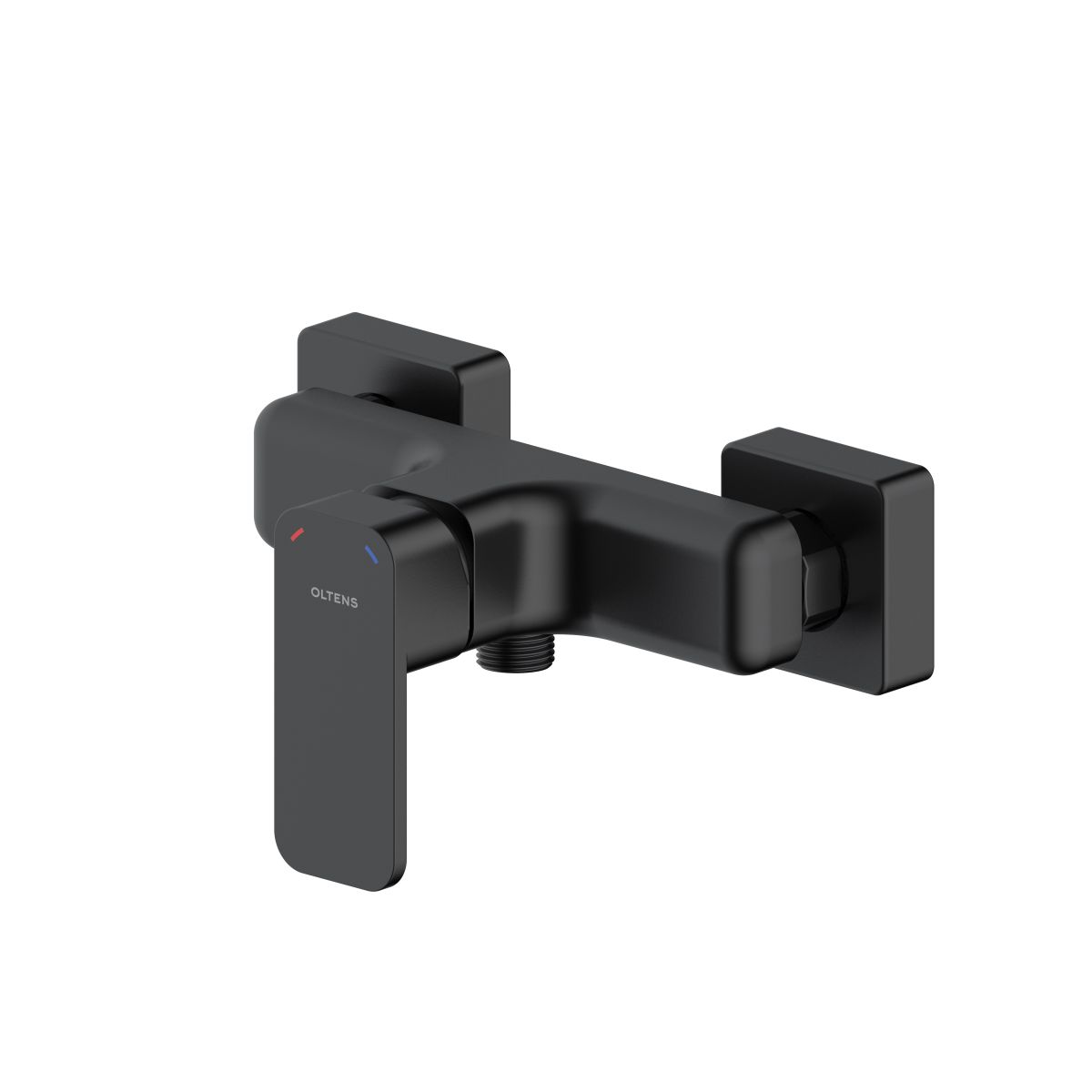 Oltens Hadsel bateria prysznicowa ścienna czarny mat 33006300 - Wysyłka w 24h