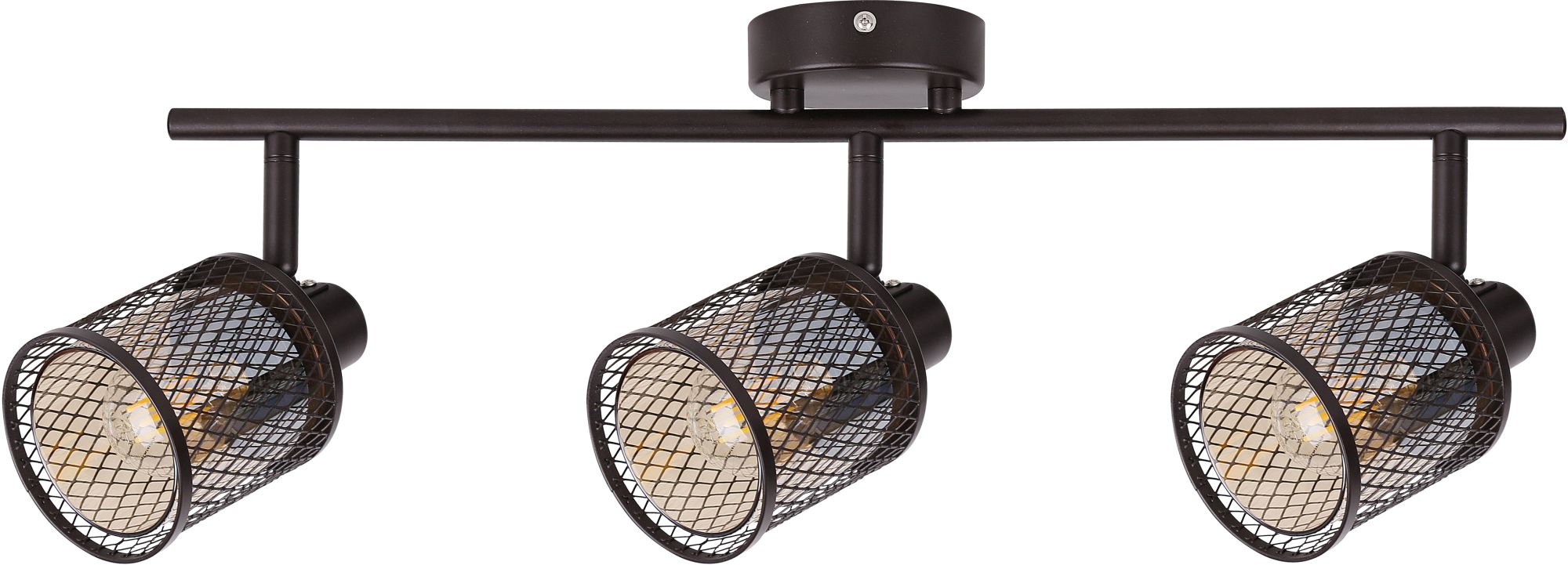 Candellux Canabera lampa podsufitowa 3x40W brązowa/bursztynowa 93-82541