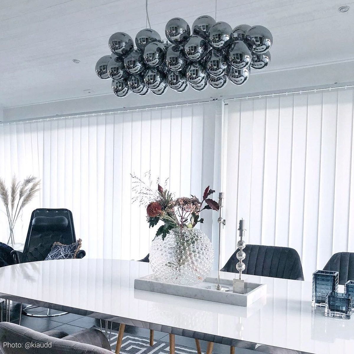 By Rydéns Gross lampa wisząca 8x40W szary przydymiony 4200880-4505