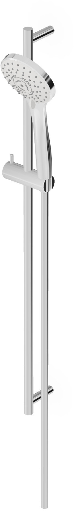 Zucchetti zestaw prysznicowy ścienny z drążkiem chrom Z95181