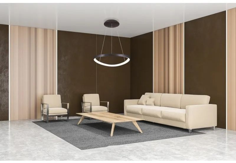 Italux Morfi lampa wisząca 1x48 W kawowy szczotkowany 5355-848ROP-BC-3