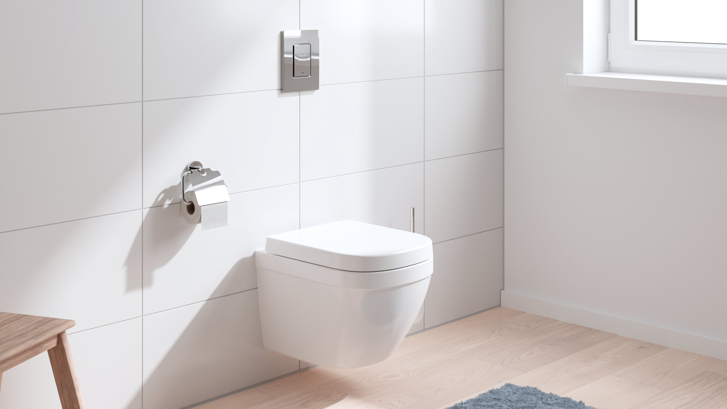Grohe Euro Ceramic miska WC wisząca bez kołnierza z deską wolnoopadającą spłukiwanie wirowe biały 39554000 - Wysyłka w 24h