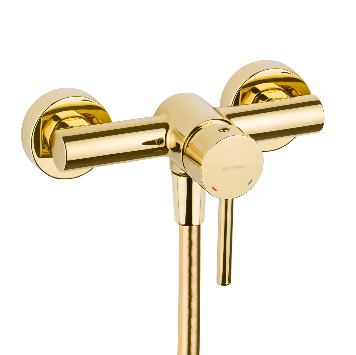 Oltens Molle bateria prysznicowa ścienna złoty połysk 33000800 - Wysyłka w 24h