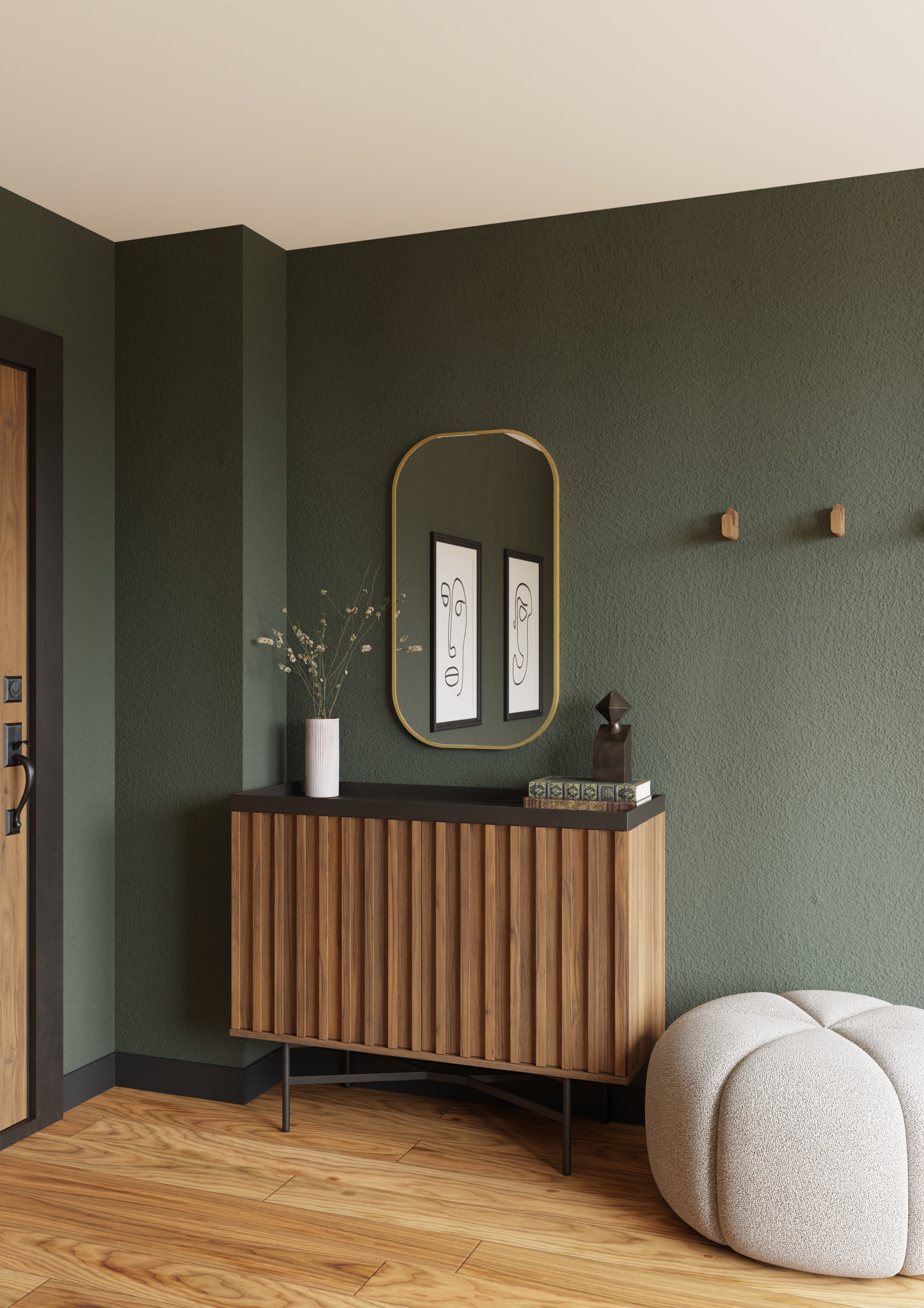 Dubiel Vitrum Luis Gold lustro 50x90 cm owalne złoty