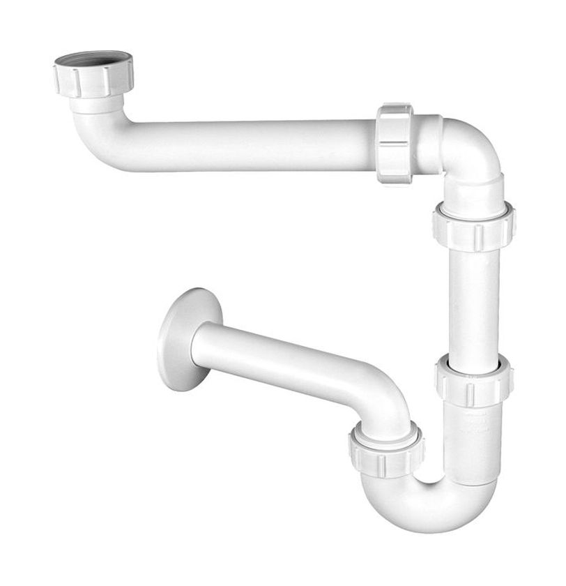 McAlpine syfon umywalkowy rurowy biały HC4PF-32SPS