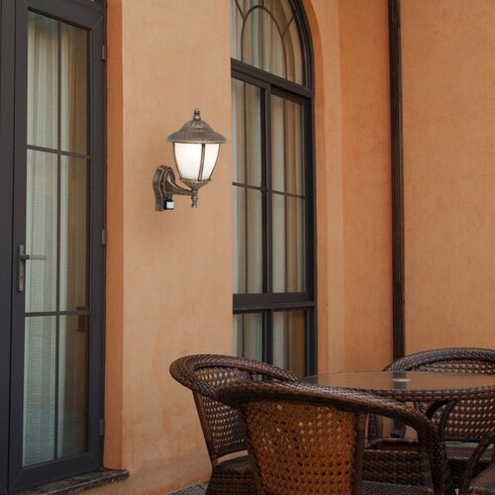 Rabalux Madrid kinkiet zewnętrzny 1x60 W złoty 7836 - Wysyłka w 24h