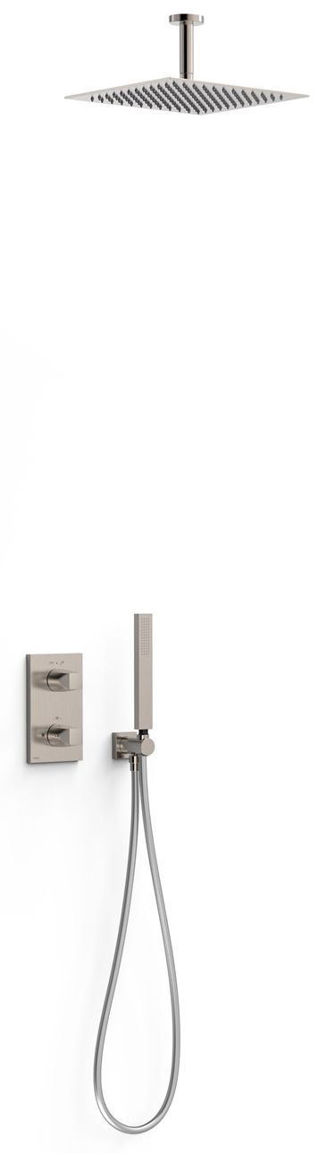 Tres Therm-Box zestaw prysznicowy podtynkowy termostatyczny z deszczownicą stal 21125003AC