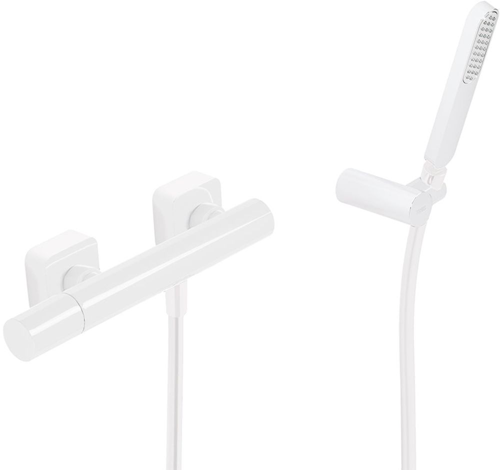 Tres Loft Colors bateria prysznicowa ścienna biały mat 200.167.01.BM