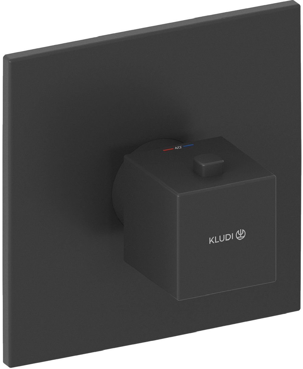 Kludi Decus bateria prysznicowa podtynkowa termostatyczna czarna 547393975