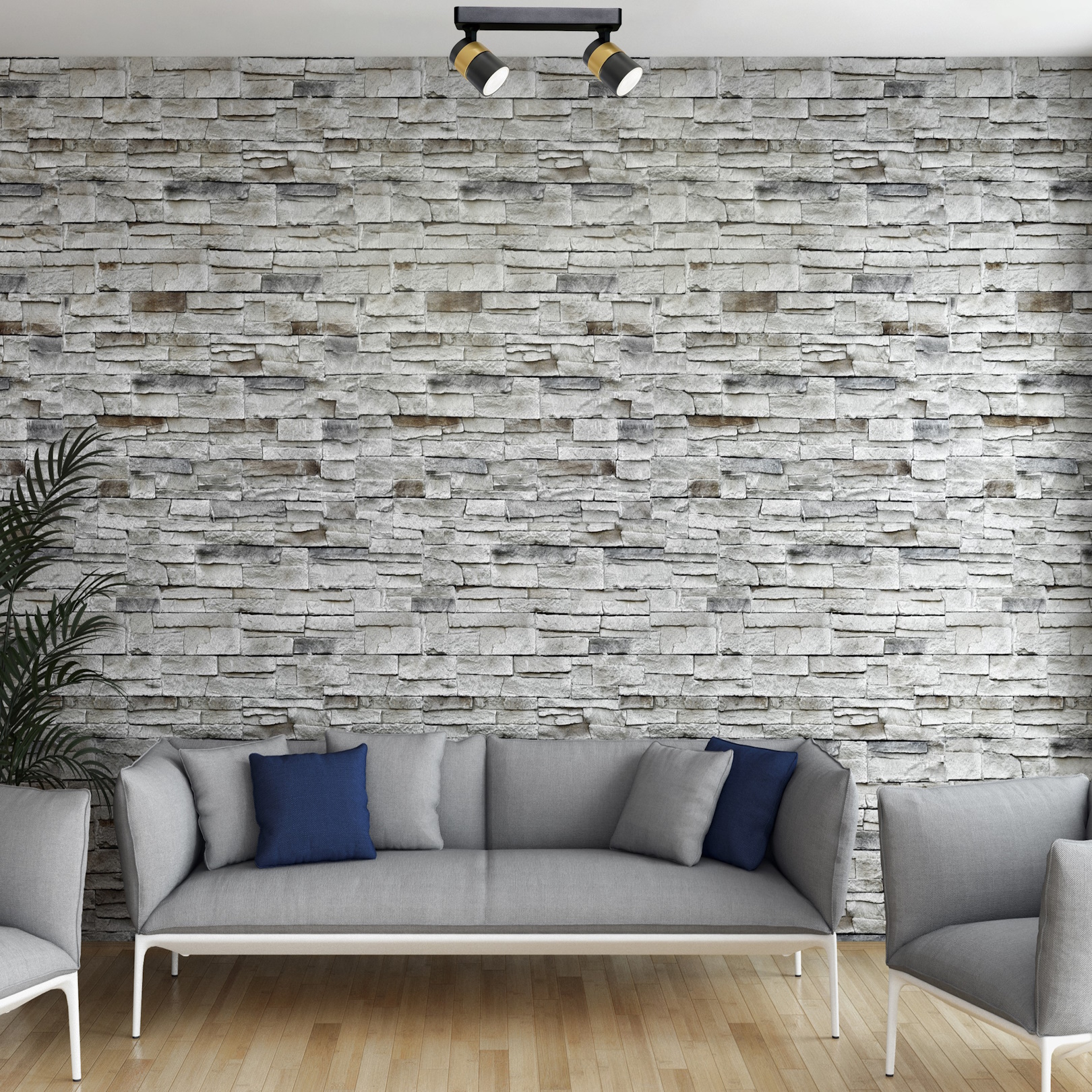 Light Prestige Anillo lampa podsufitowa 2x50 W czarny LP-770/2WBK