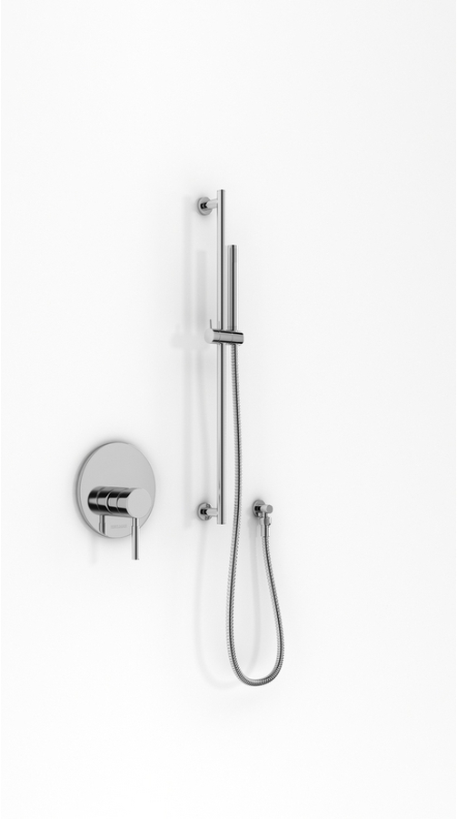 Kohlman Roxin zestaw prysznicowy podtynkowy z drążkiem chrom QW220RSP4