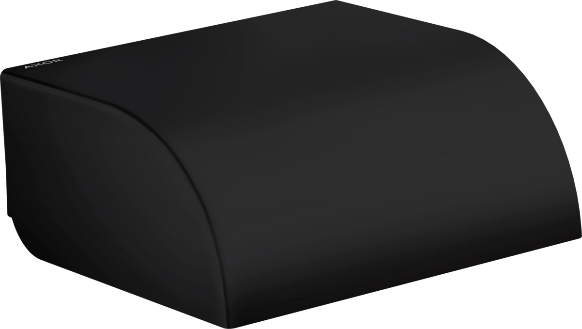 Axor Universal Circular uchwyt na papier toaletowy z pokrywą czarny mat 42858670