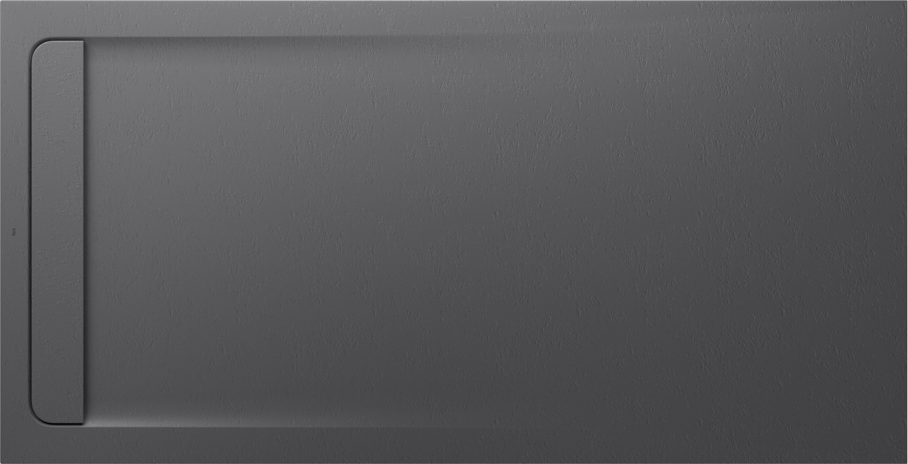 Roca Aquos brodzik 200x100 cm prostokątny kompozyt Stonex szary łupek AP6017D03E801200