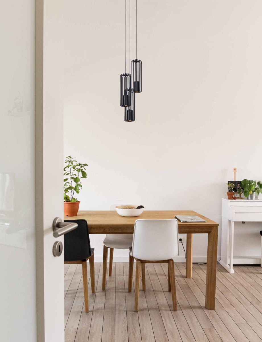 Kaja Falcon lampa wisząca 3x10W czarna K-4932