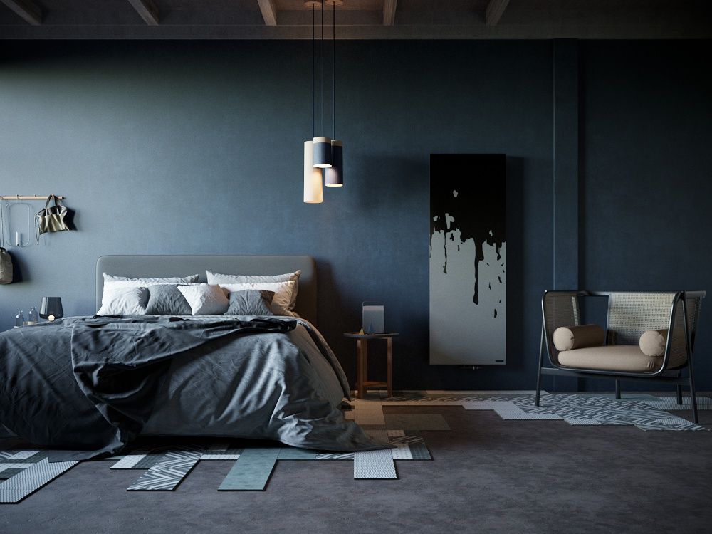 Instal Projekt Inventio grzejnik łazienkowy dekoracyjny 180,6x65,6 cm czarny INV-70/180E31FS22