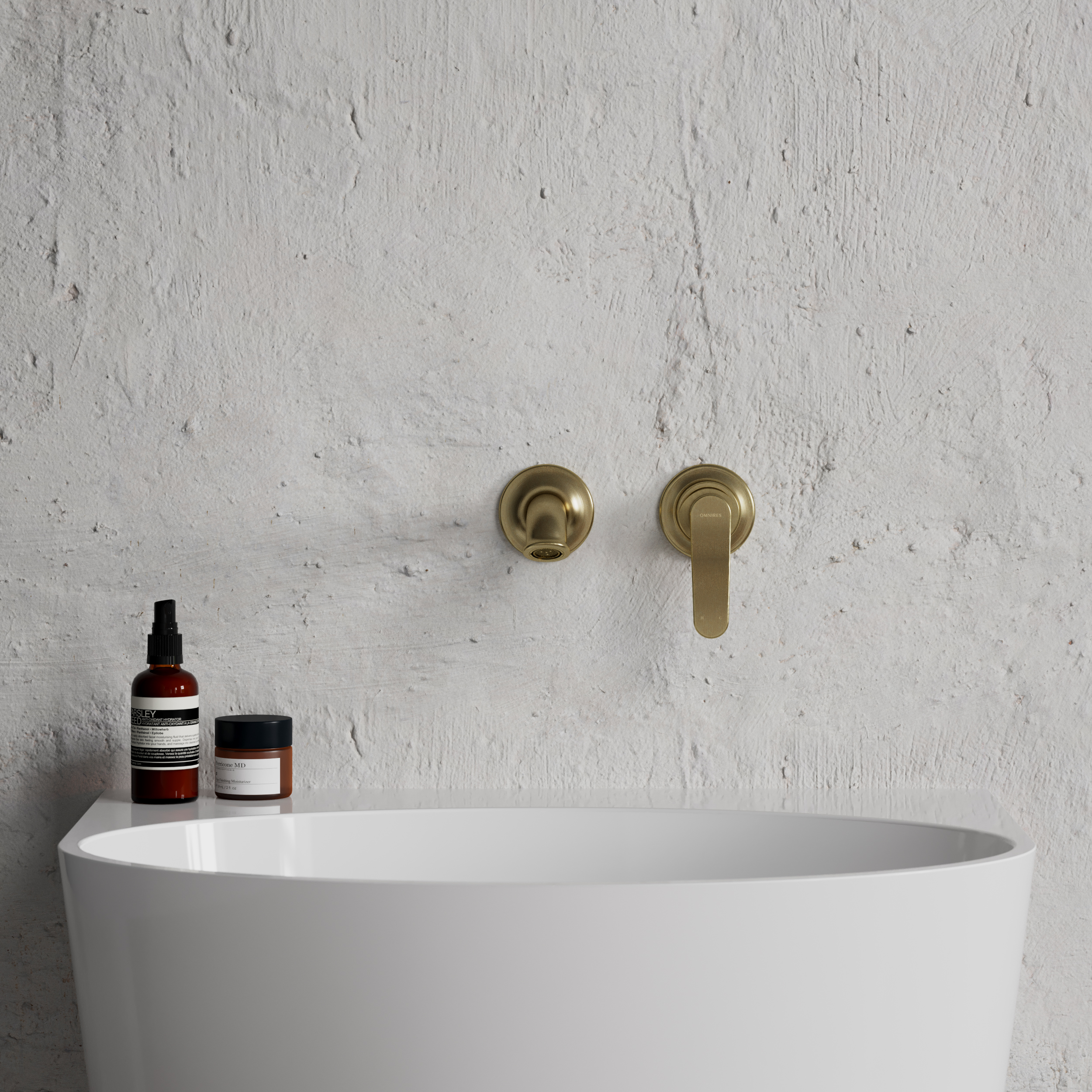 Omnires Art Deco bateria umywalkowa podtynkowa brąz antyczny AD5115BR - Wysyłka w 24h