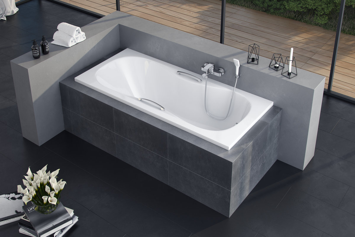 Excellent Clesis Lux wanna prostokątna 169,5x75,5 cm biała WAEX.CLE17WHC