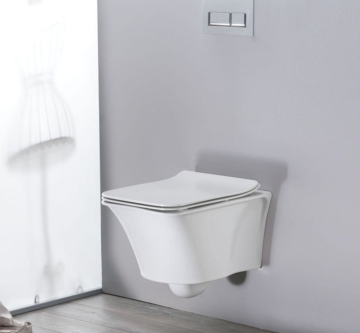 CeraStyle Ibiza miska WC wisząca bez kołnierza Rimless biała 018900-w