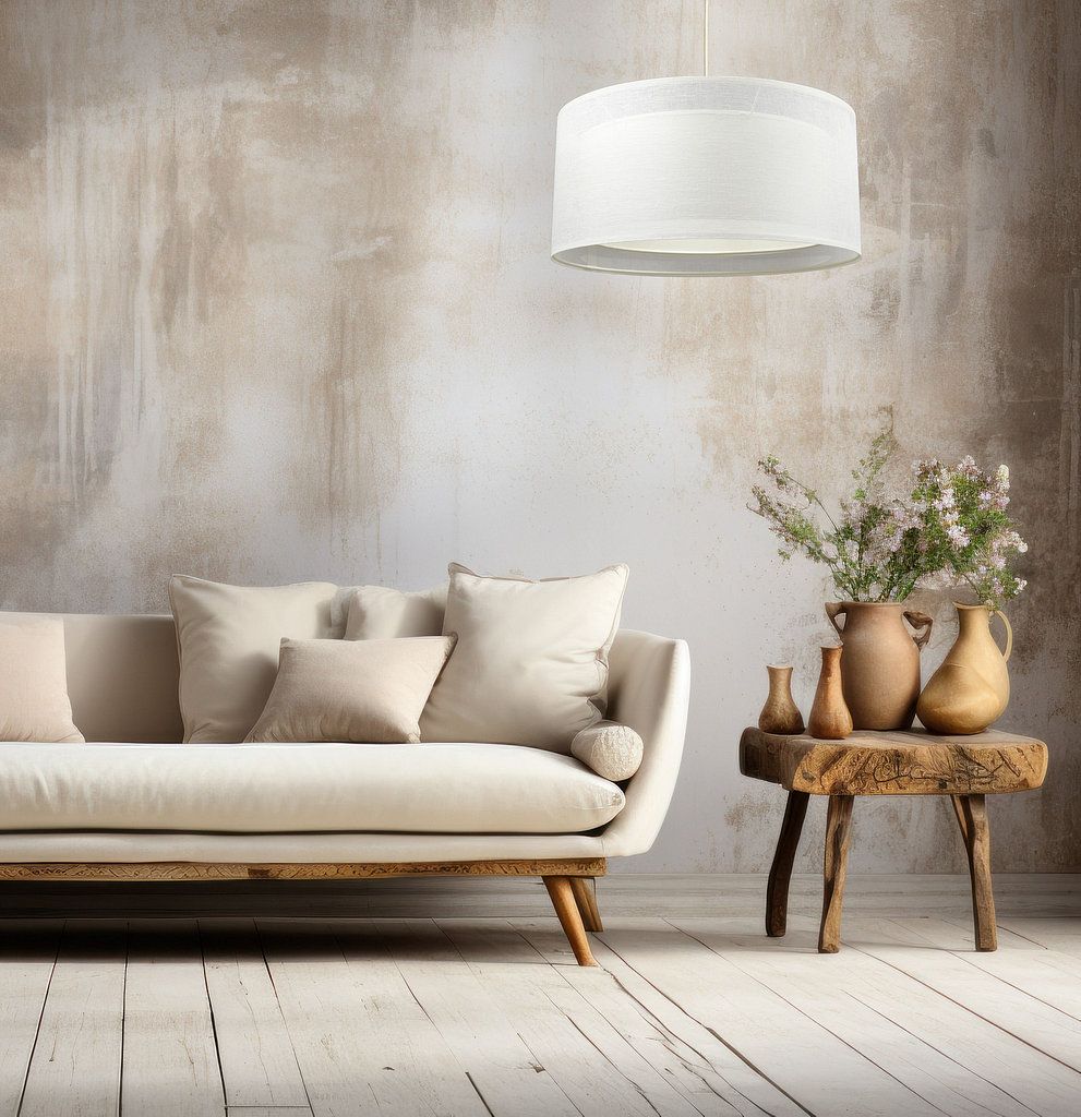 BPS Koncept Duo len light lampa wisząca 1x60 W kremowa 0MGO-004-60