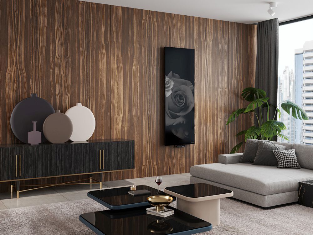 Instal Projekt Inventio grzejnik łazienkowy dekoracyjny 180,6x65,6 cm czarny INV-70/180E31FS21