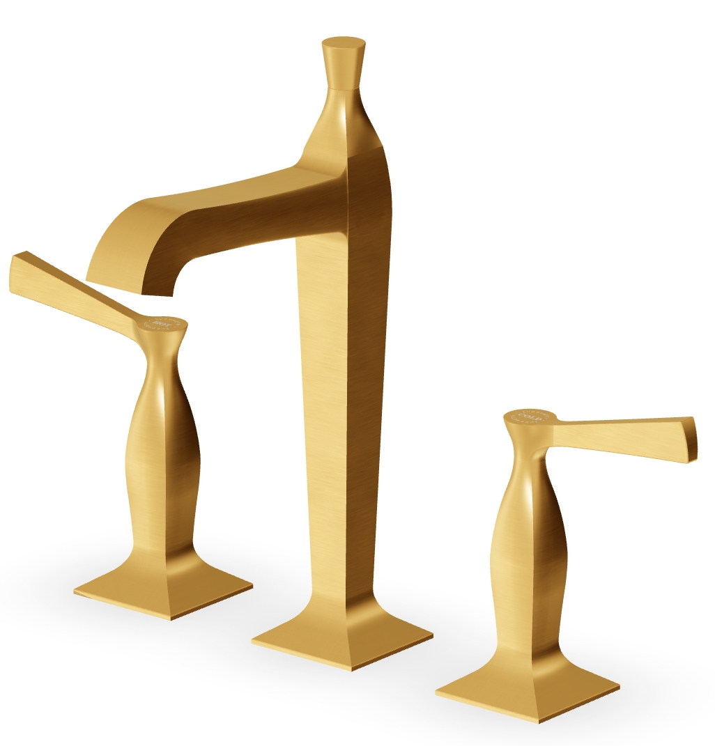 Zucchetti Bellagio bateria umywalkowa stojąca złota ZB2426.C41
