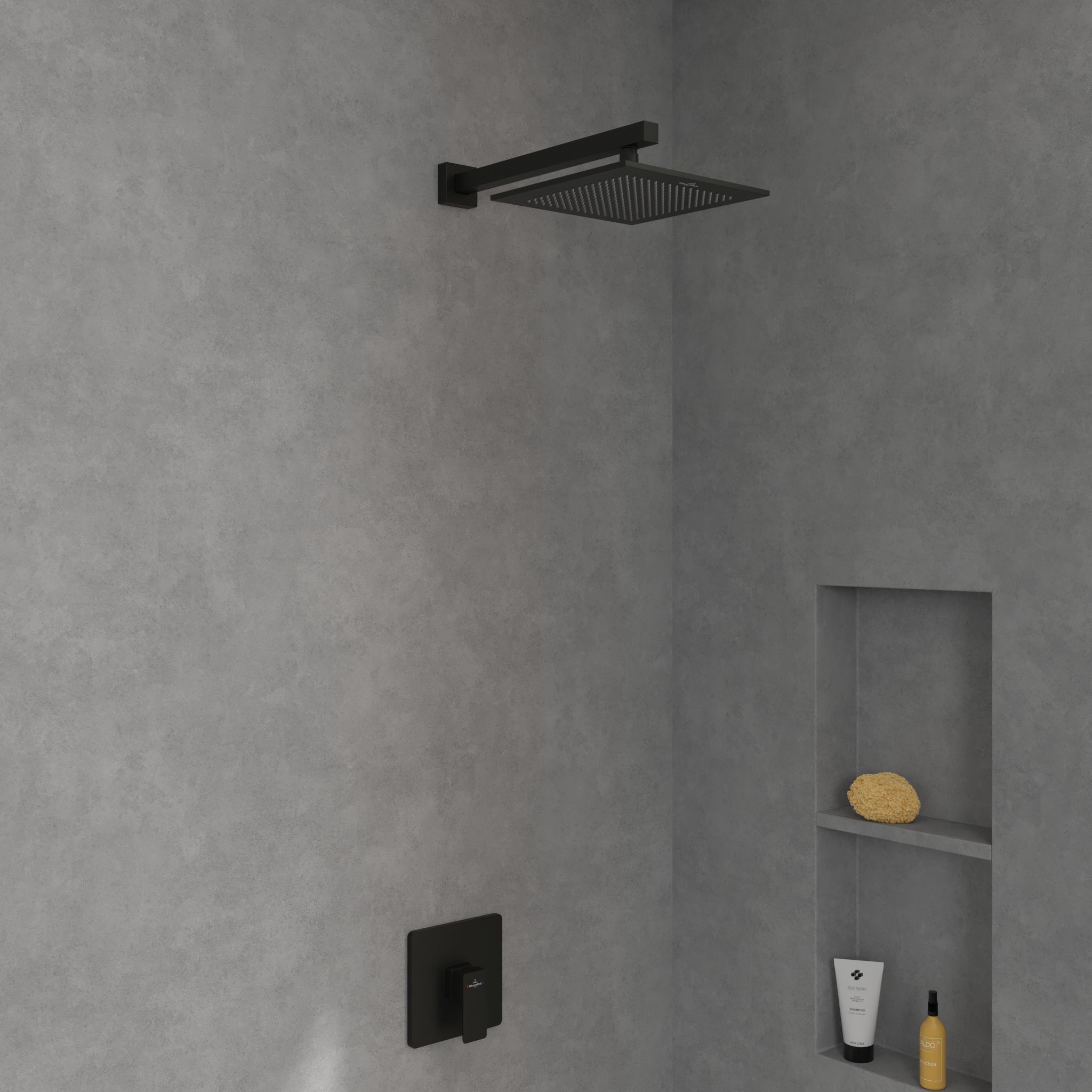 Villeroy & Boch Subway 3.0 bateria prysznicowa podtynkowa czarna TVS112002000K5