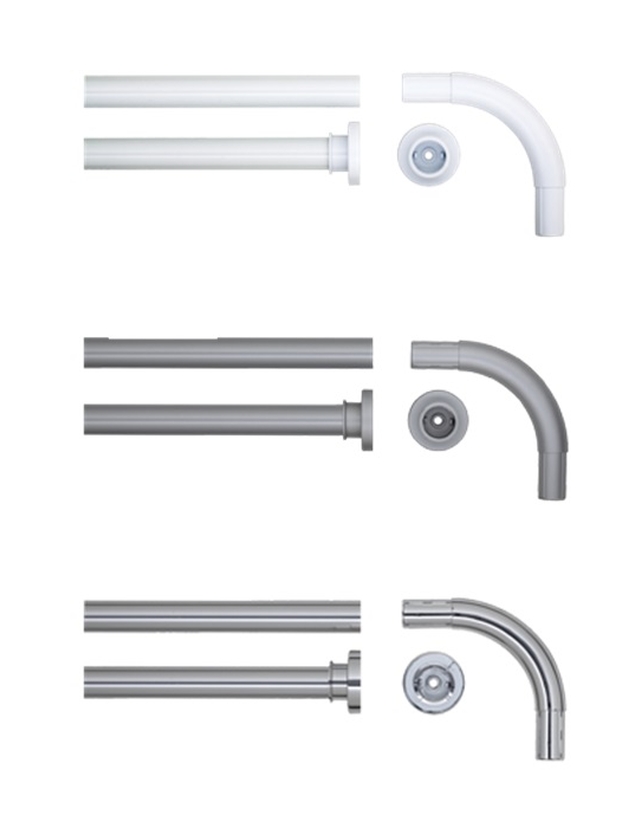 Sealskin Seallux drążek prysznicowy kątowy 90x90 cm biały 276666210