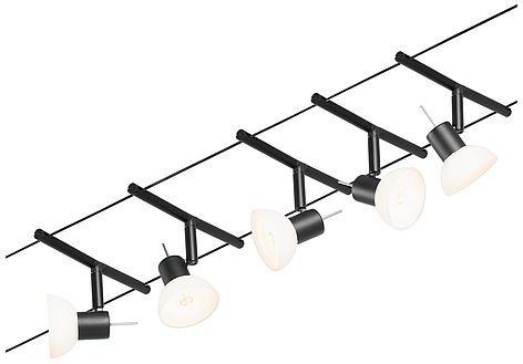 Paulmann Sheela system linkowy 5x10W czarny mat/chrom 94450