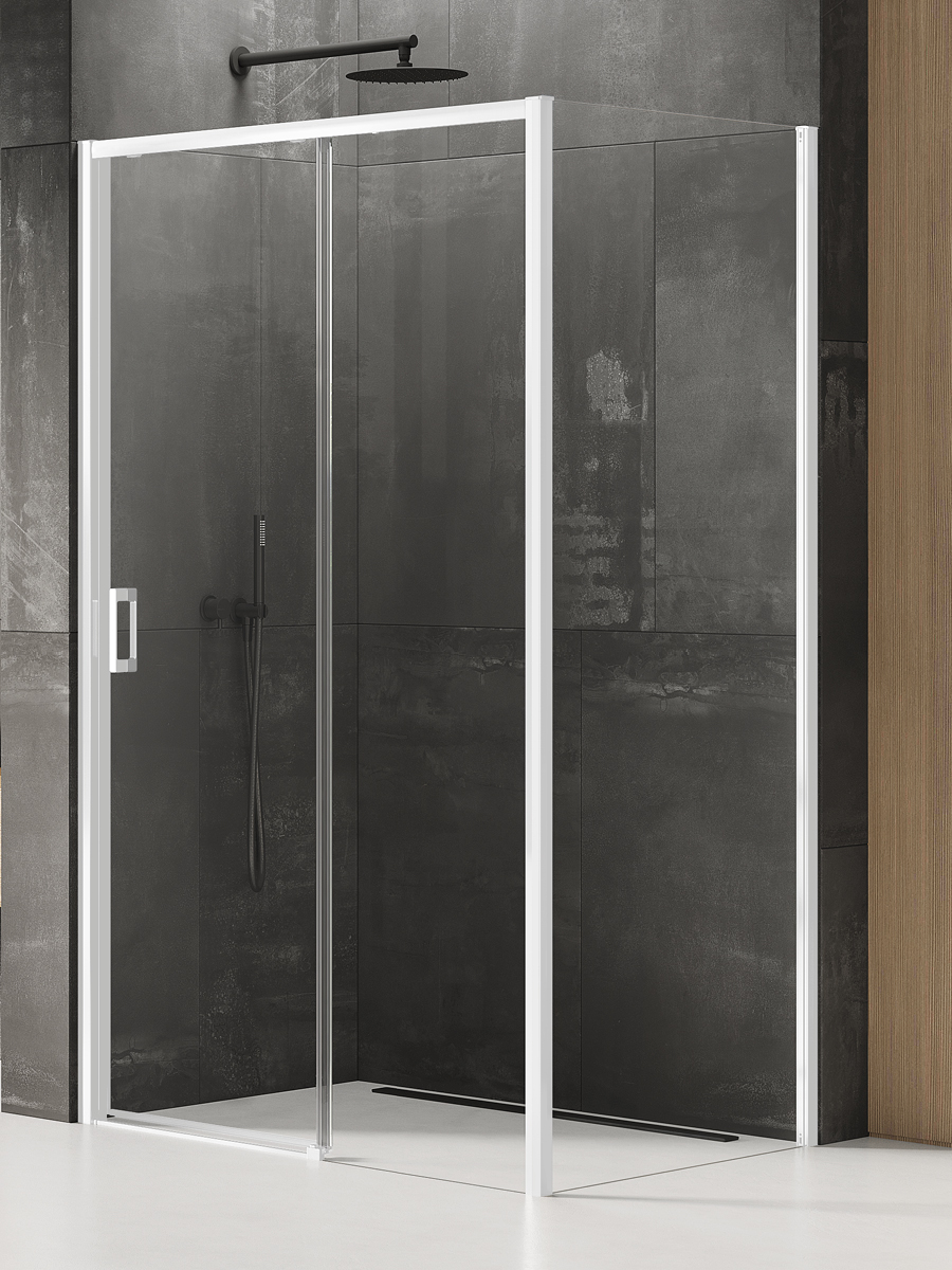 New Trendy Prime White kabina prysznicowa 120x70 cm prostokątna biały mat/ K-1392