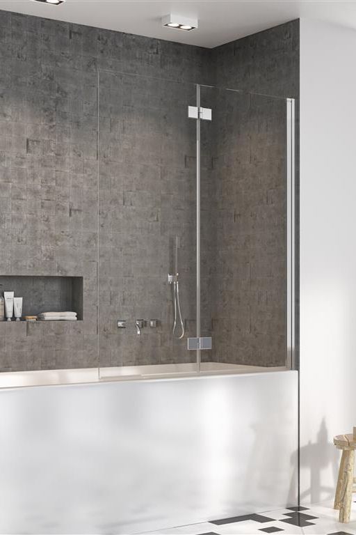 Radaway Nes 8 PND I parawan nawannowy 100 cm prawy chrom/szkło przezroczyste 10060100-01-01R