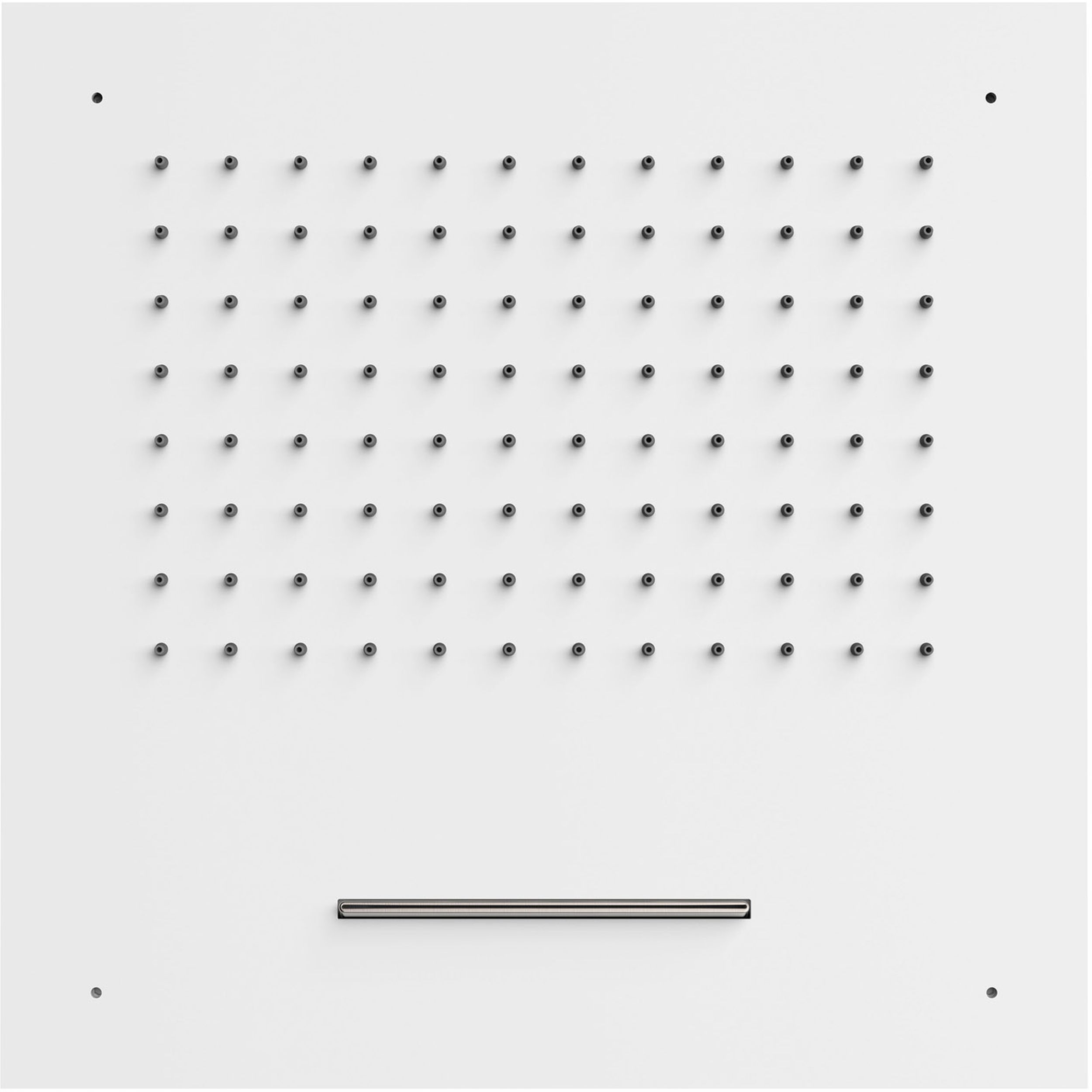 Tres Loft deszczownica 50 cm kwadratowa z kaskadą biały mat 29995501BM