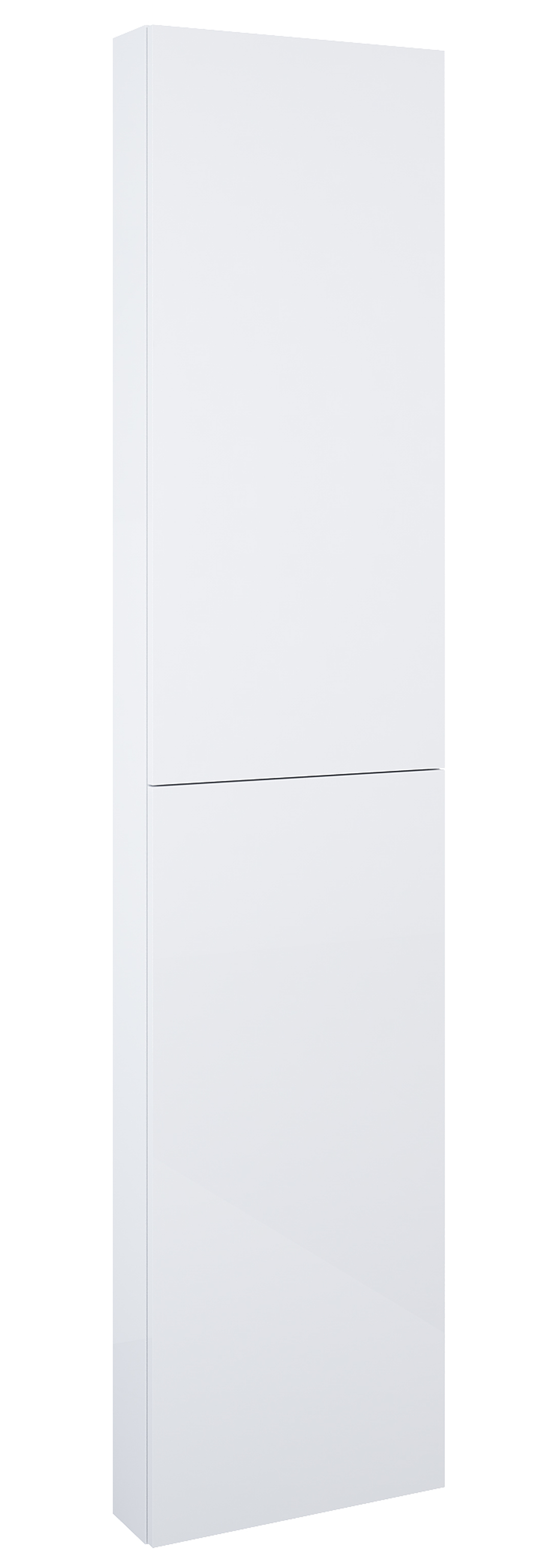 Roca Extra szafka 40x12,6x180 cm boczna wisząca biały połysk A857911806