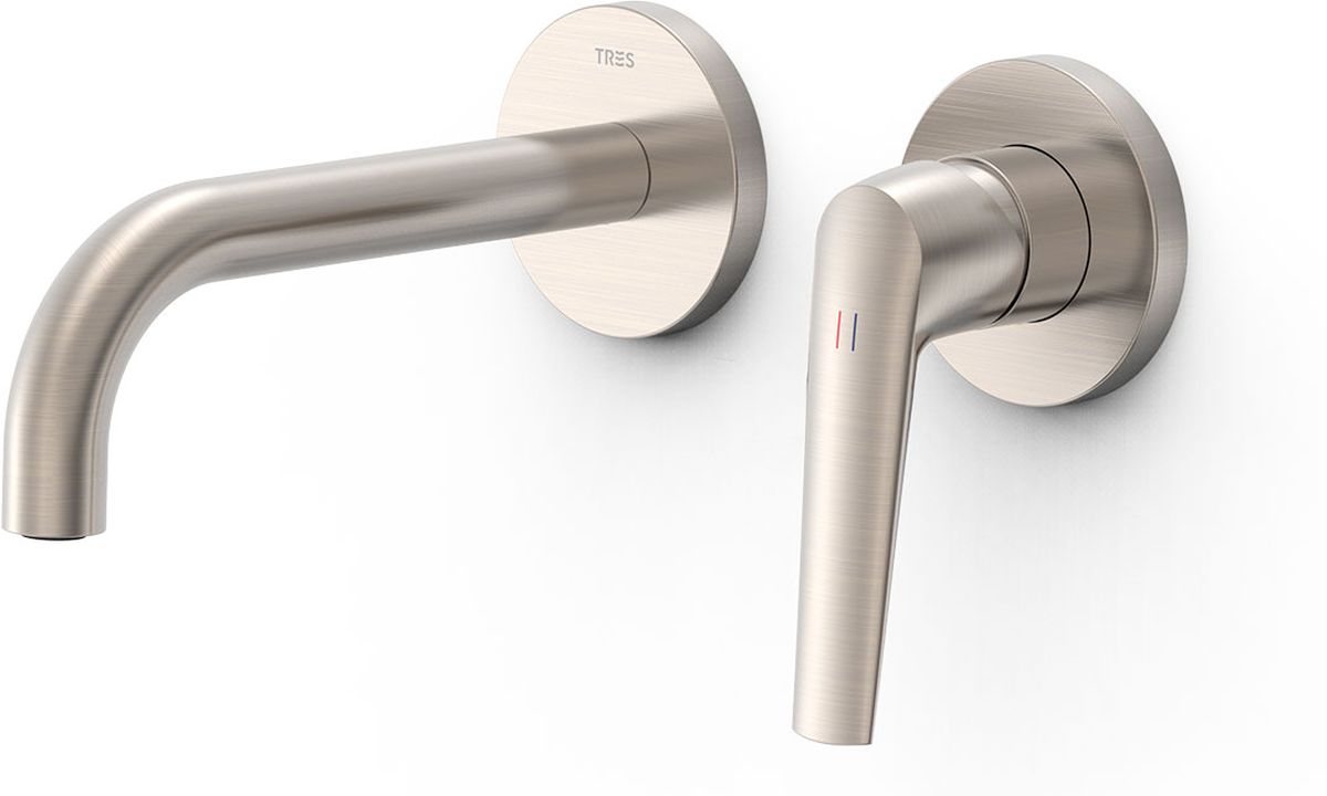 Tres Fuji bateria umywalkowa podtynkowa stal 28130021AC