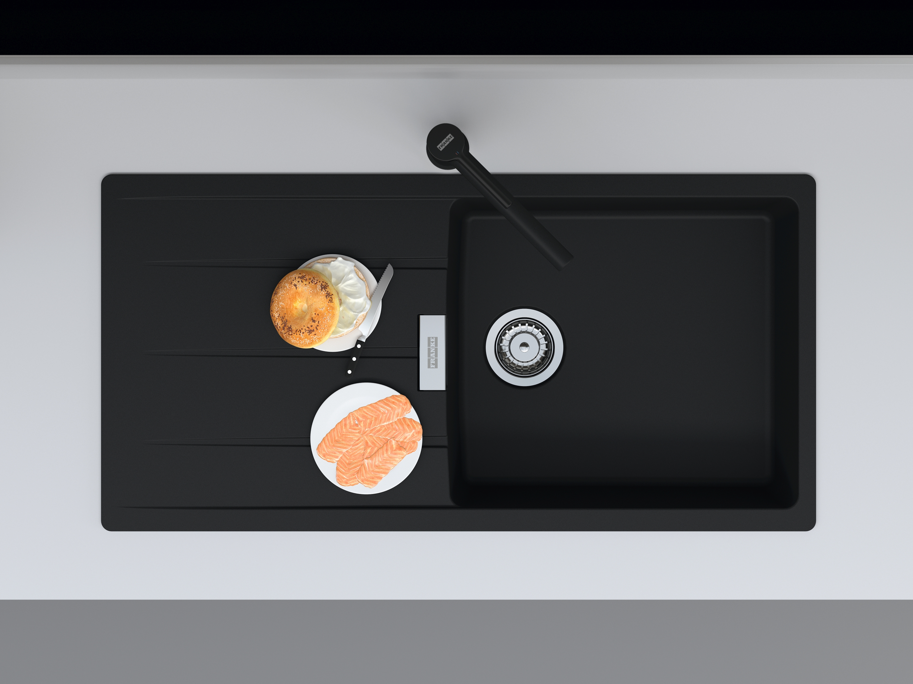 Franke Centro CNG 611-100 XL GSC zlewozmywak 100x50 cm Fragranite czarny mat 114.0687.332