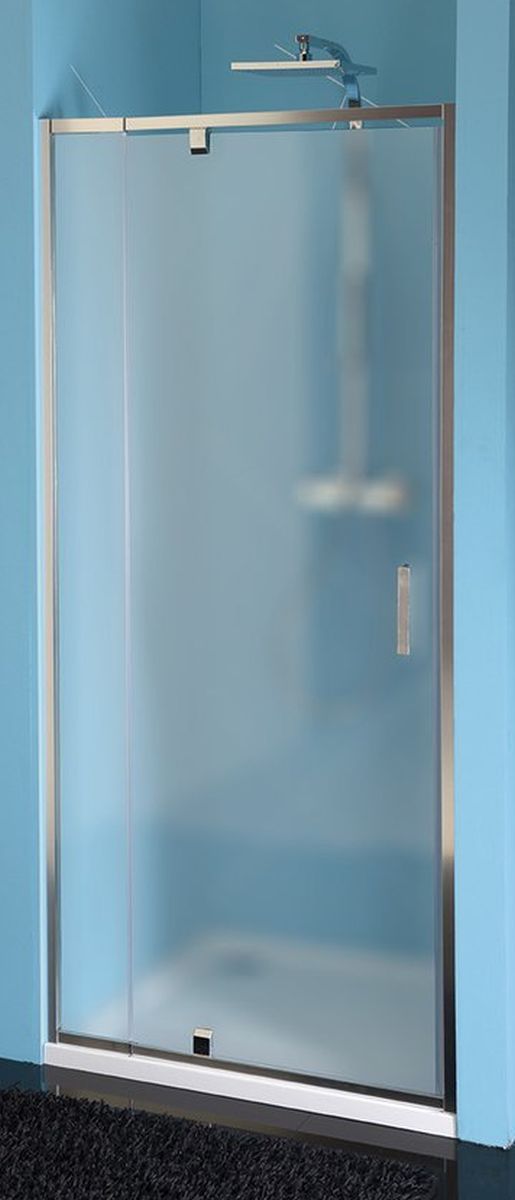 Polysan Easy Line drzwi prysznicowe 76-90 cm chrom/szkło brick EL1638