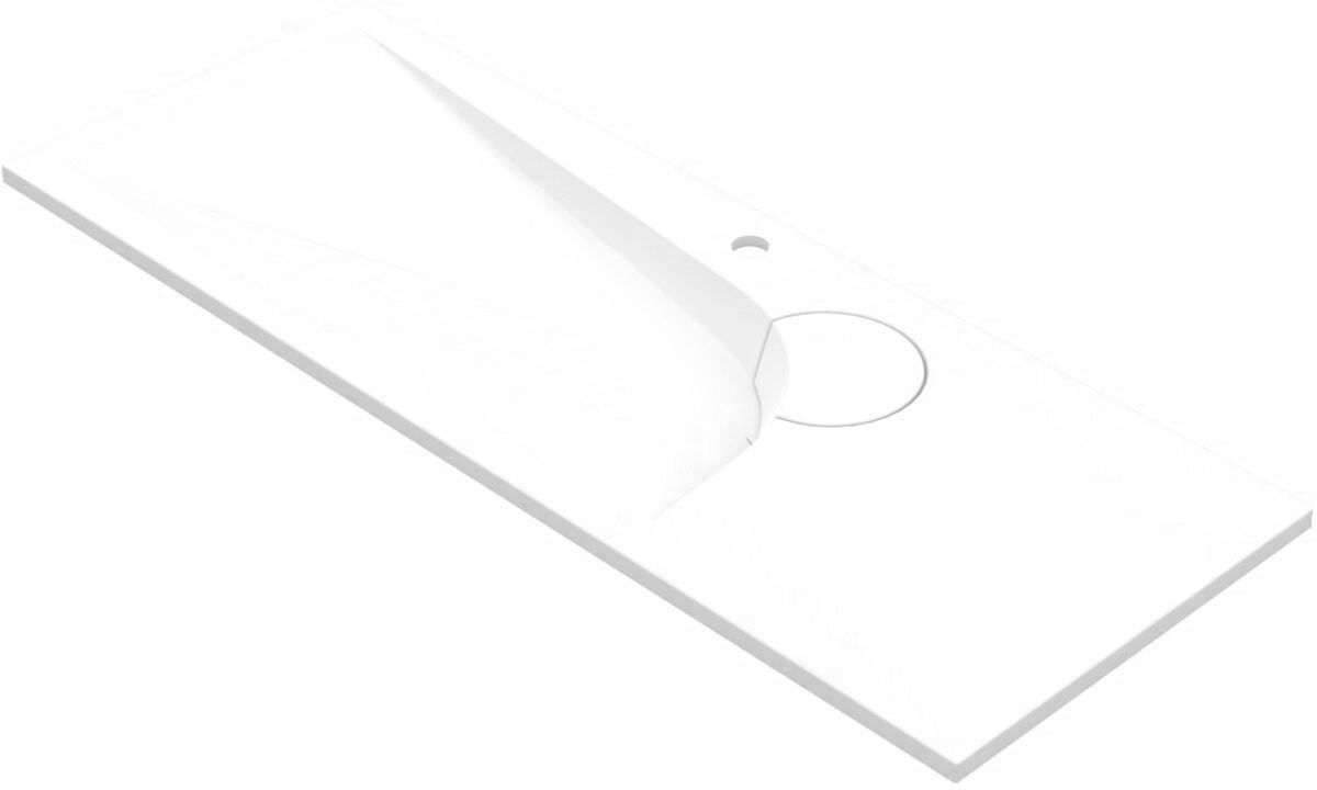 Vayer Boomerang umywalka 120x50 cm wpuszczana biała 120.050.005.3-1.0.1.X.0