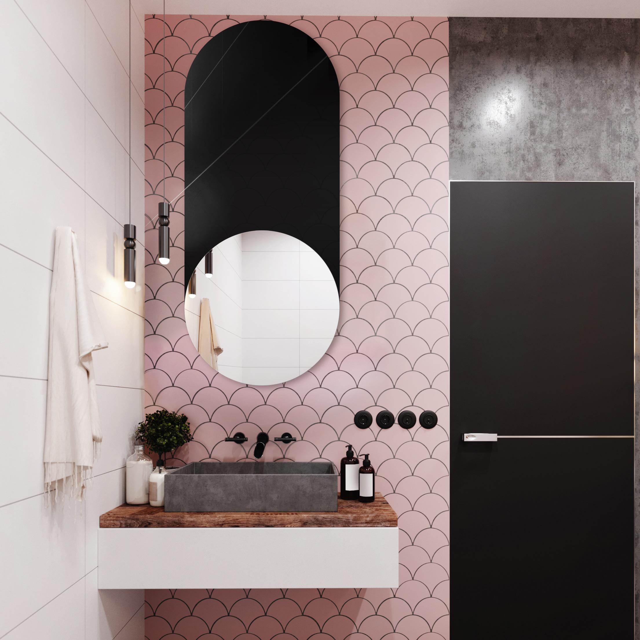 Guarda Carini Black lustro 40x90 cm czarny/srebrny TOS-CAR-BLACK-40x90