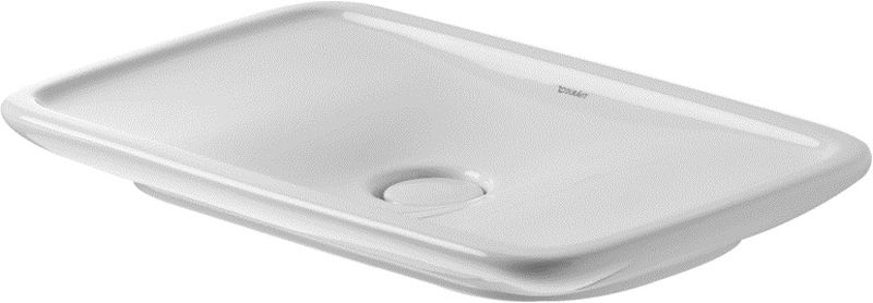 Duravit PuraVida umywalka 69,5x41,5 cm nablatowa prostokątna WonderGliss biała 03707000001