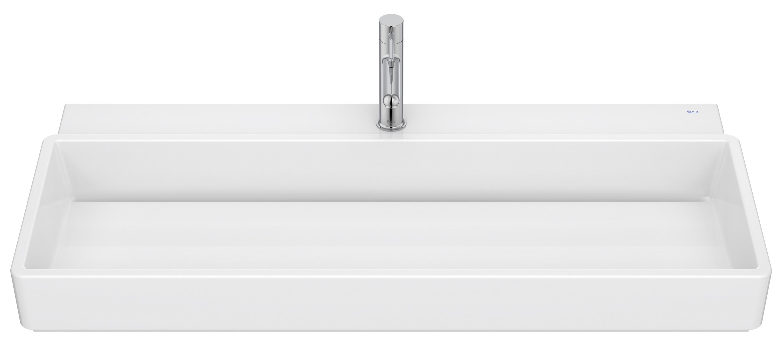 Roca Tura umywalka 100x43 cm prostokątna ścienna-nablatowa biała A327698S00