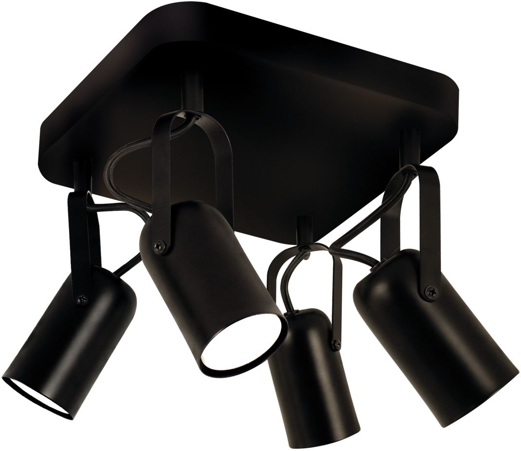 Strühm Lofta lampa podsufitowa 4x25 W czarna 04396