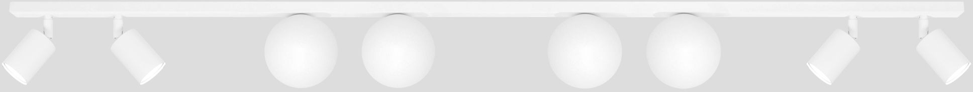 Kaja Andi lampa podsufitowa 8x10 W biała K-5498