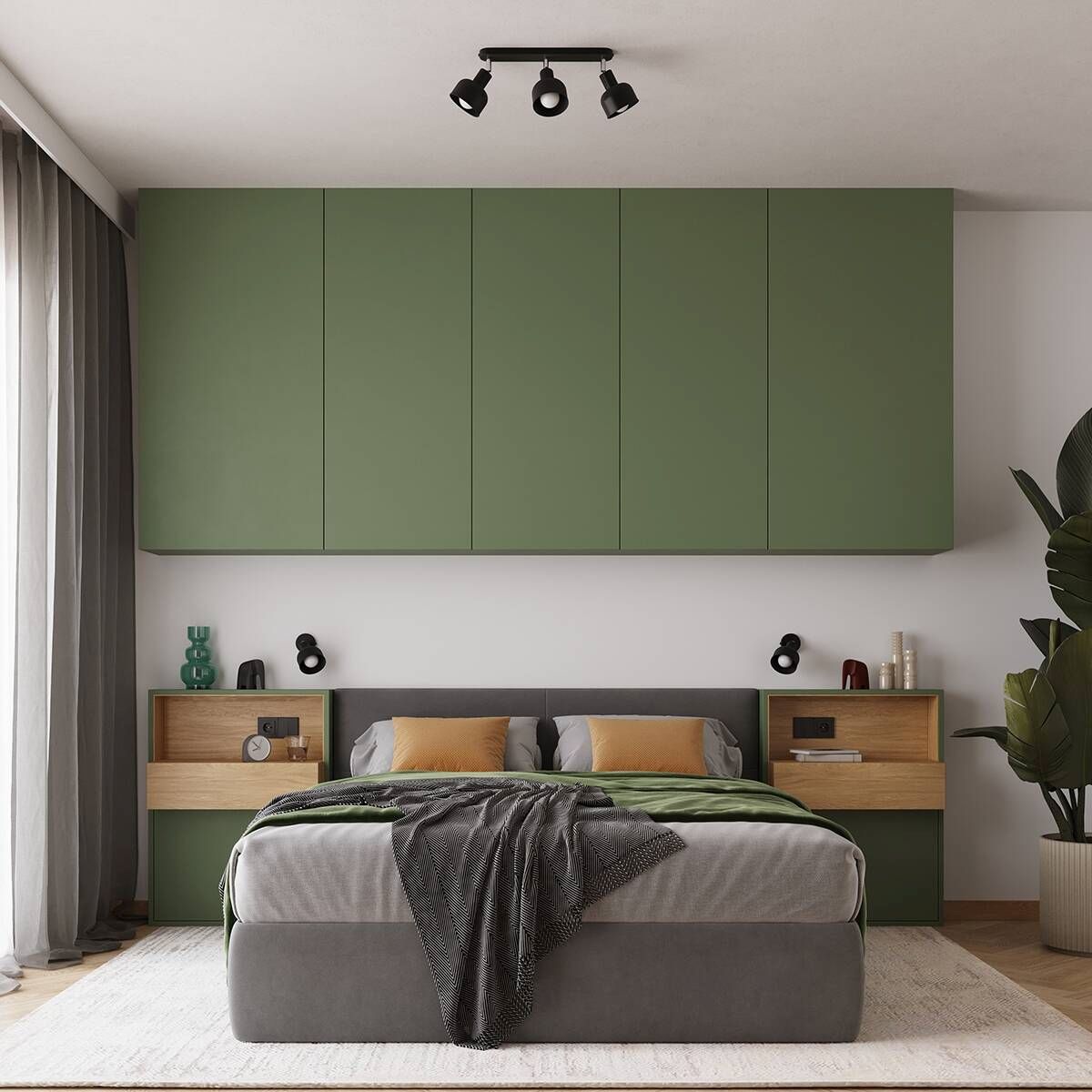 Sollux Lighting Elba lampa podsufitowa 3x15 W czarna SL.1318