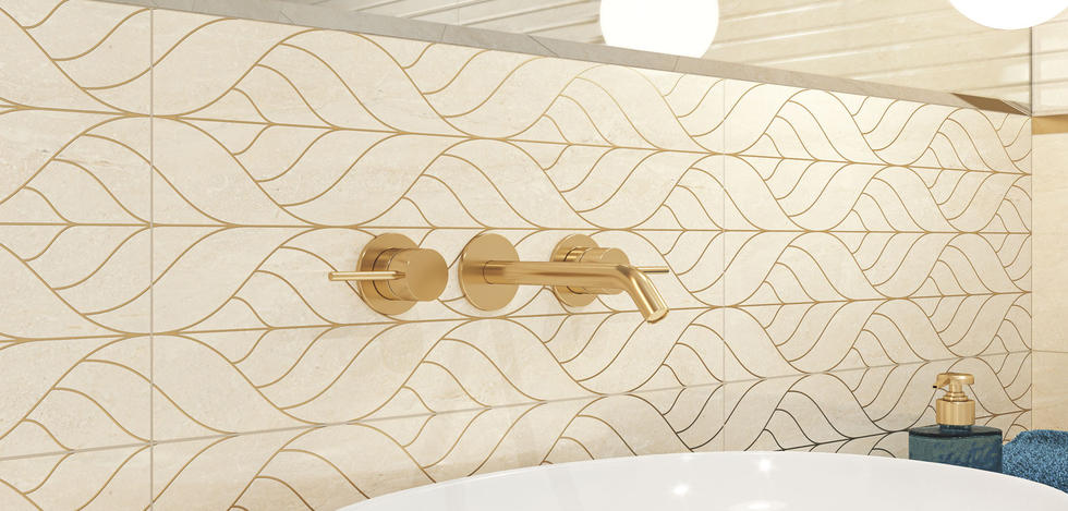 Paradyż Anello dekor ścienny 60x30 cm beżowa