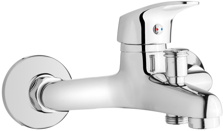 Invena Ava New bateria wannowo-prysznicowa ścienna chrom BW-06-001